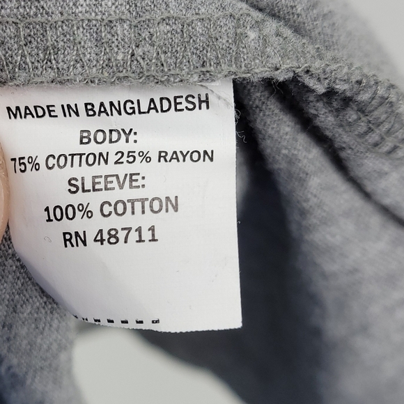 Made in Bangladesh Womens Metallic 4 Leaf Clover Longsleeve T-Shirt Size 3X - Picture 5 of 7